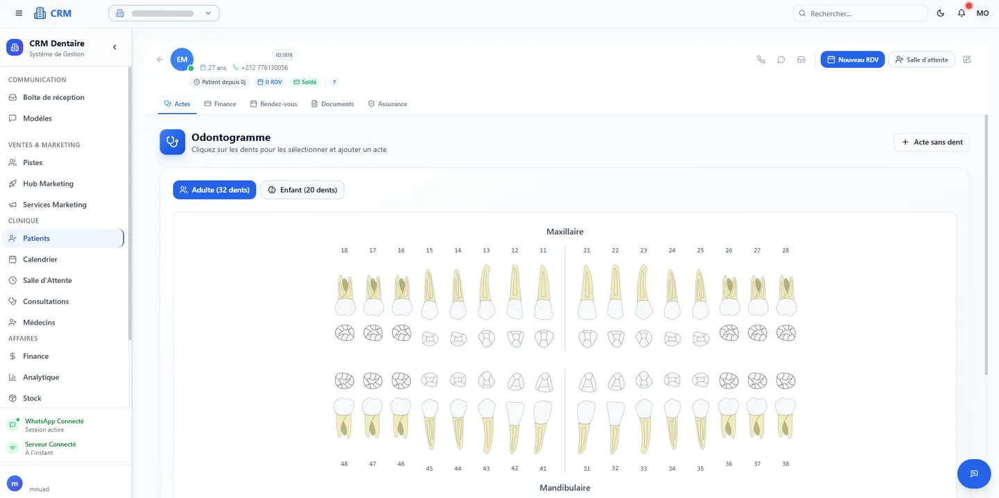 DentistMaroc SaaS — Dental Practice Management App